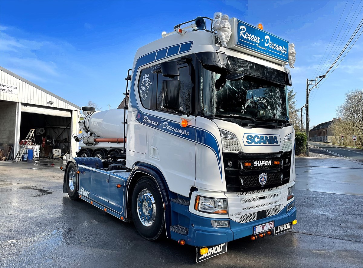 Lettrage camion scania