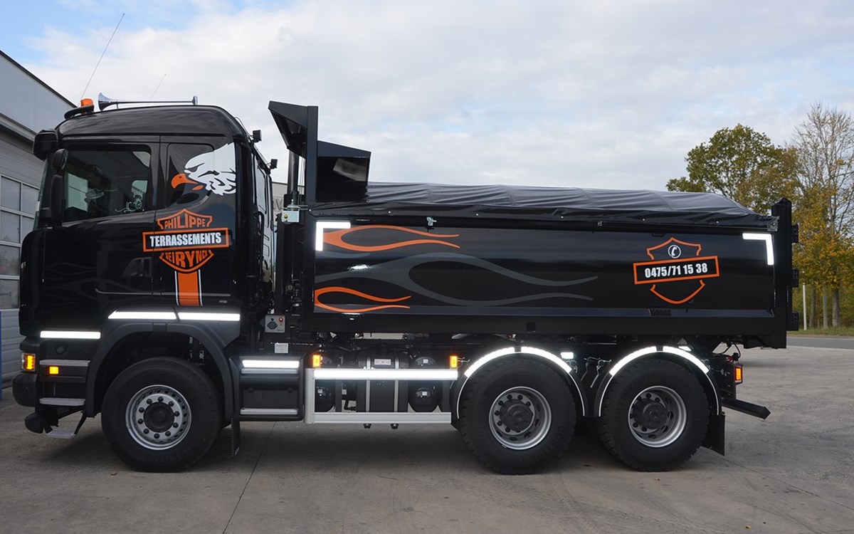Lettrage camion chimay Adn concept
